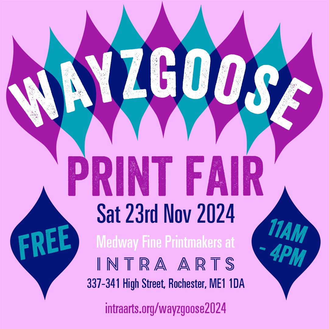 Poster for Wayzgoose Print Fair 2024 - Intra Arts