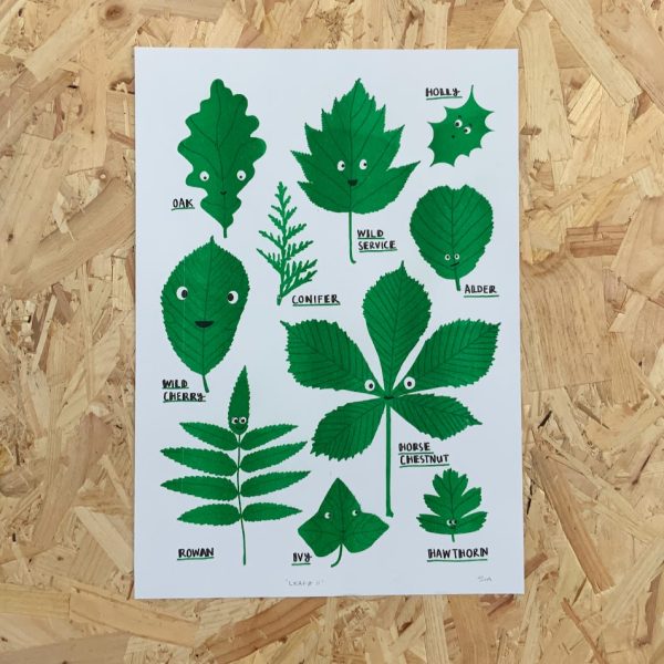 ‘Leafy ii’ A3 Risograph Print - Image 3